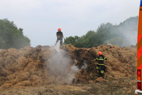 Halmbrand p� Hammersholm blussede op