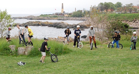 4,32 meter p� den �t-hjulede