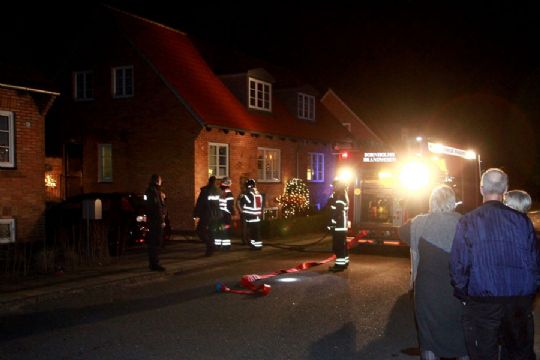 Haveskur i R�nne nedbr�ndt