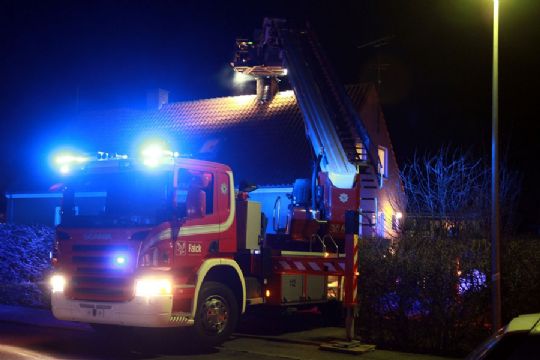 Skorstensbrand i Aakirkeby
