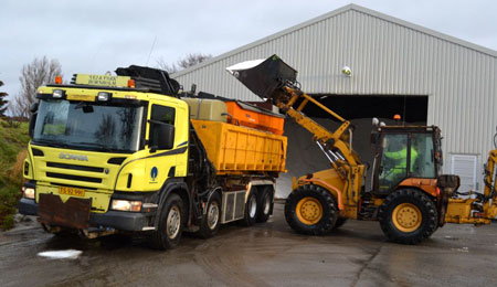 Sneglatte veje p� Nordbornholm