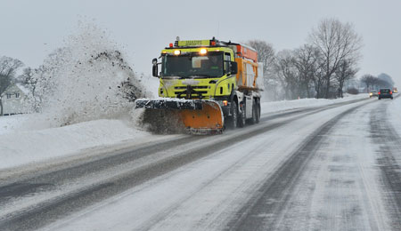 Otte centimeter sne p� Nordbornholm