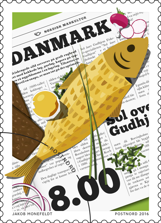 Sol over Gudhjem fejres p� nyt frim�rke