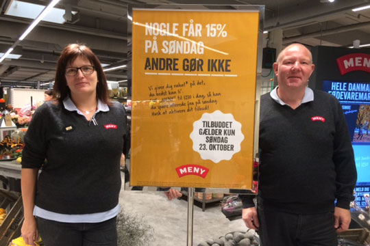 Menykortet giver adgang til storrabat