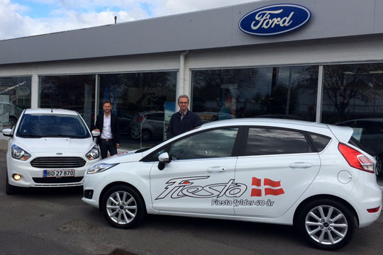 Bilhuset fejrer Ford Fiesta fylder 40 �r