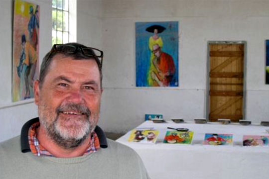 Plakatkunstner udstiller p� teatret