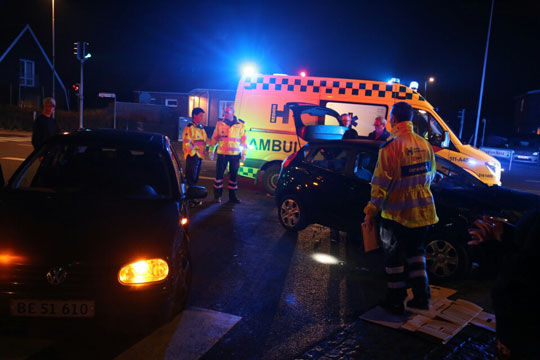 Trafikuheld p� Borgmester Nielsens Vej