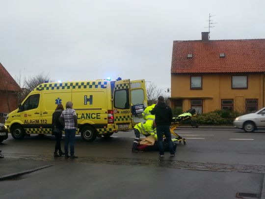 Cyklist v�ltede i R�nne