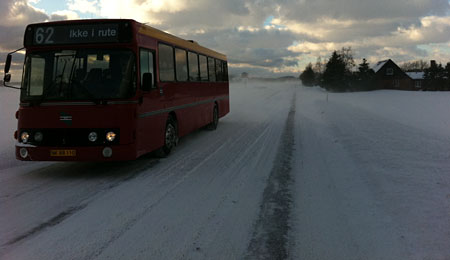 Risiko for glatte veje i morgentimerne