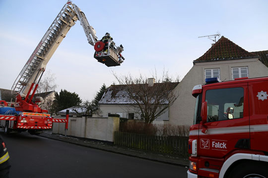 Skorstensbrand i Aakirkeby