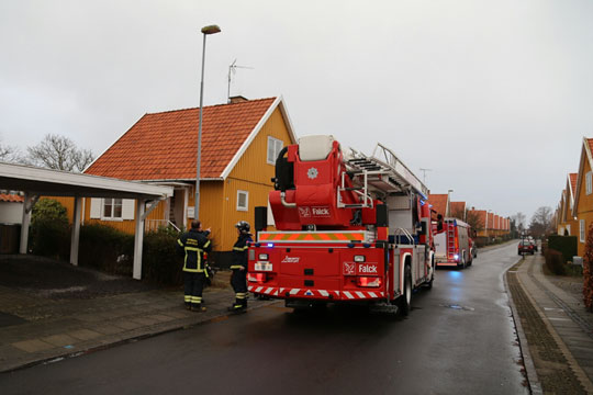 Skorstensbrand i R�nne