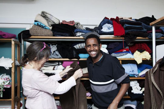 Asylcenter fik t�jdonation