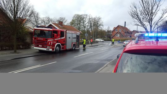 Olie spildt p� Zahrtmannsvej