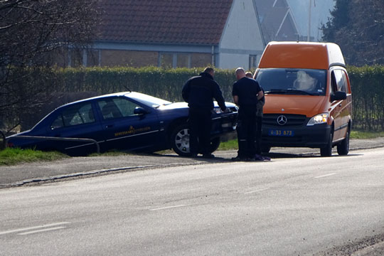 Beredskabsbil kom p� afveje