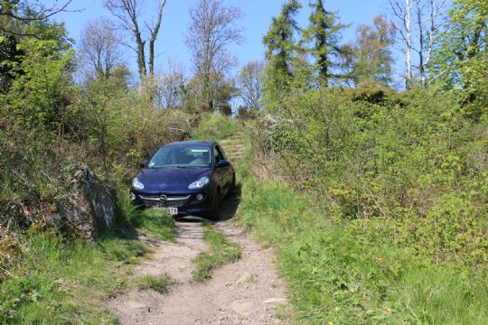 �ldre bilist k�rte bil p� strandsti