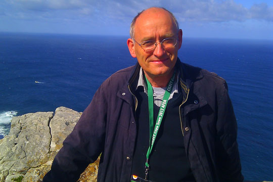 Poul Nesgaard p� bes�g i Svaneke