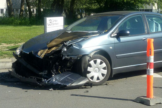 Kun materiel skade ved trafikuheld