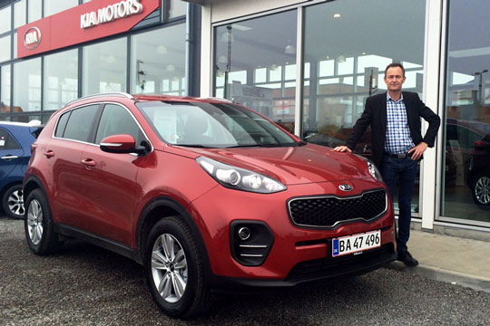 Kraftfuld KIA pr�senteres i Bilhuset