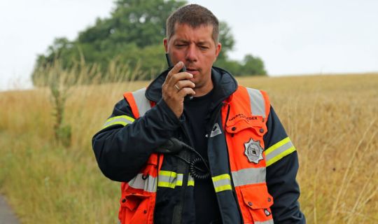 Spildt olie p� R�brovej