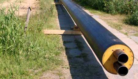 Forsyningsledning f�rdig f�r planlagt