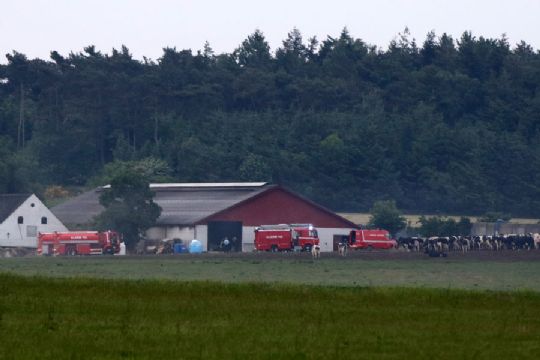 Mindre brand p� g�rds kontor