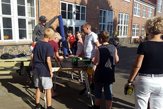 Sidste skolefest p� �stre Skole