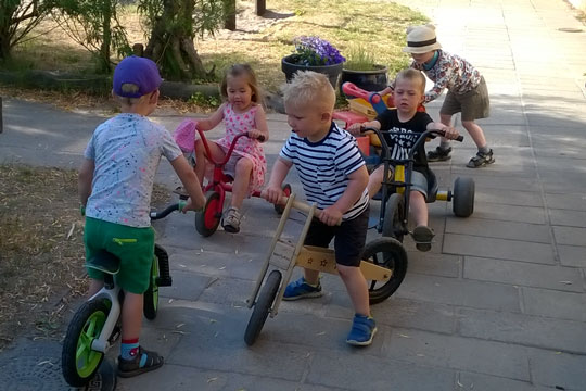 S� er der fuld fart p� cyklerne