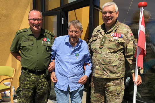 60 �r som medlem af Hjemmev�rnet