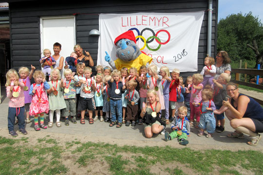 Olympisk stemning i Lillemyr