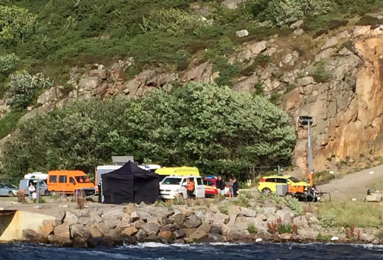 Klatrer slap heldigt fra fald