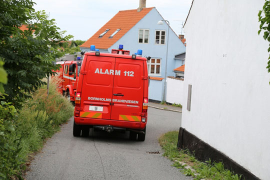 Brugte grillkul startede brand