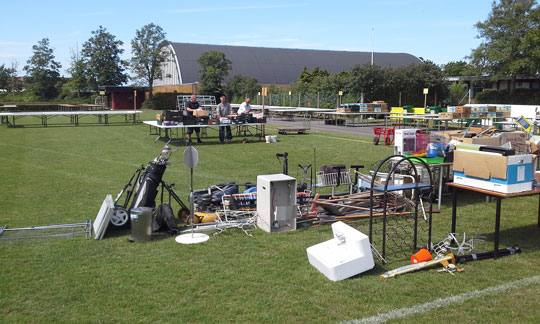 Knudskers loppefolk h�ber p� godt vejr