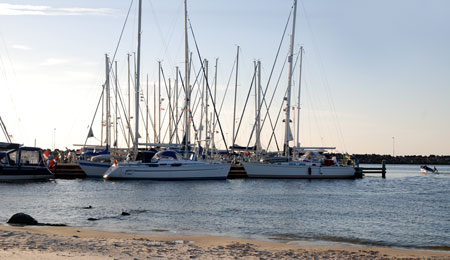 Sv�rt at spare p� havneomr�det