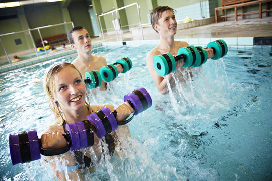 Motion i vand - uden at sv�mme