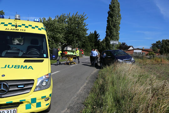 Trafikuheld i Pedersker