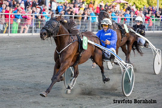 P�ne overraskelser p� travbanen
