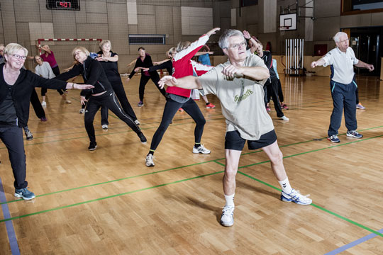 Stor interesse for kursus i seniorgymnastik