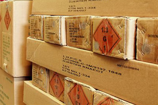 Betinget f�ngsel for ulovligt fyrv�rkerilager