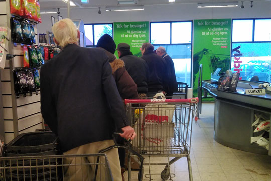 Nedbrud p� Coops kassesystem