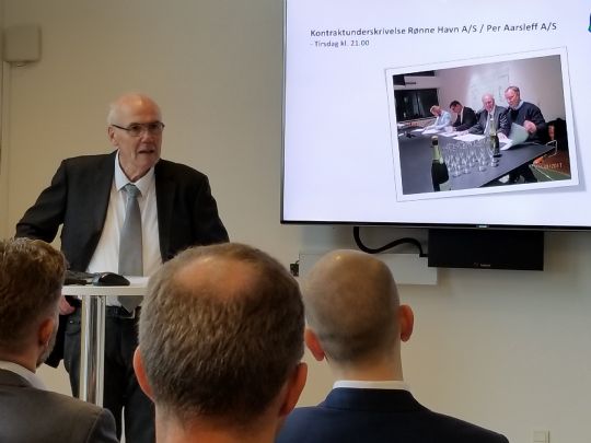 Per Aarsleff A/S bygger R�nne Havns 1. etape