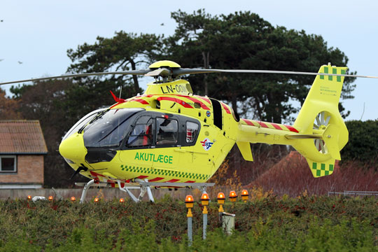 Patient fl�jet til hospital i Odense
