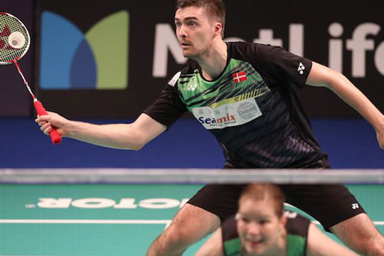 Mathias Christiansen i mix-finale i China Open