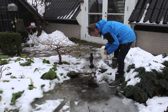 Den frostsikre havedam