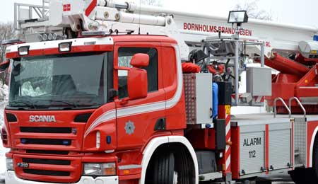 Brand i lejlighed i R�nne