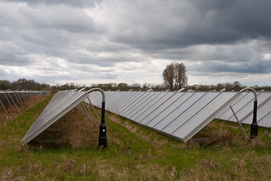 Solcellepark reduceres med en tredjedel