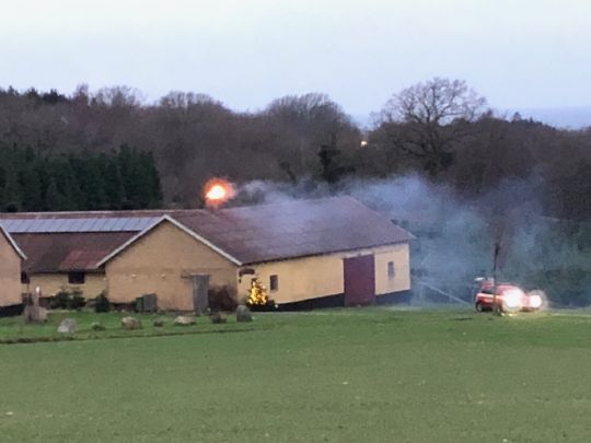 Udrykning til kraftig skorstensbrand