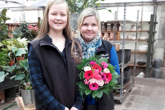 Blomsterfirma regner med travl dag