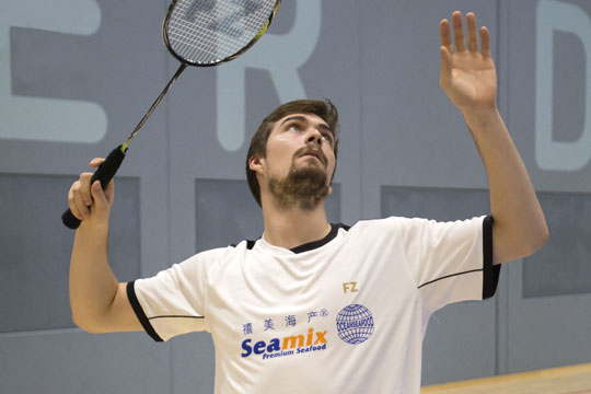 Badmintontalent skal s�lge rejer i Kina