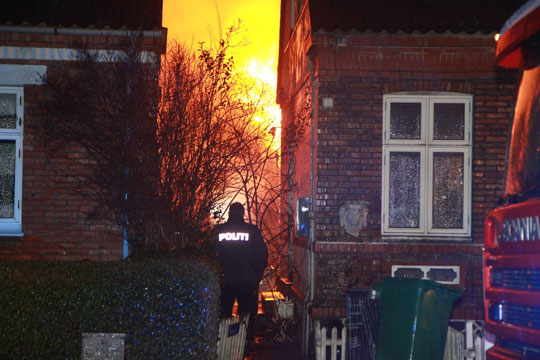 Kortslutning �rsag til brand