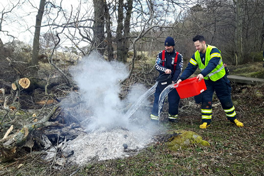 Naturbrand i Svaneke